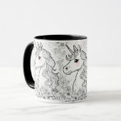 Tasse à thé avec design licorne (Devant gauche)