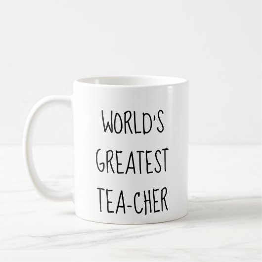 Tasse à thé drôle pour le plus grand professeur du (Gauche)