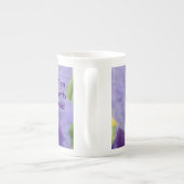 Tasse à thé en fine porcelaine Iris Fleur (Dos)