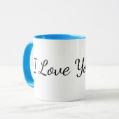 Tasse à thé Je t'aime ❤️ (Devant gauche)