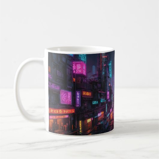 Tasse à thème cyberpunk (Gauche)