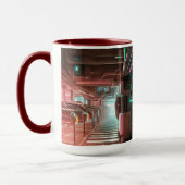 Tasse à thème de ville Steampunk (Gauche)