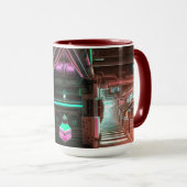 Tasse à thème de ville Steampunk (Devant droit)
