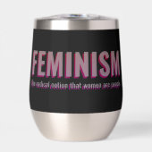 Tasse à vin avec citation féministe – Sipware auda (Avant)