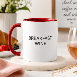 Tasse à vin drôle pour petit-déjeuner Cadeau pour