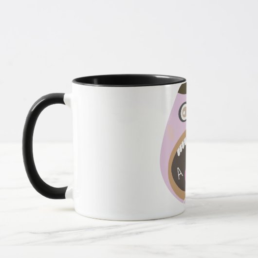 tasse à visage drôle (Gauche)