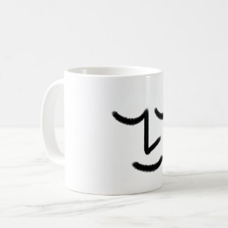 Tasse à visage zen minimaliste