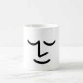 Tasse à visage zen minimaliste (Centre)