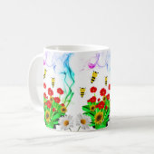 Tasse abeille florale Bumblebee (Devant gauche)
