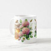Tasse abeille pot de miel et fleur de trèfle (Devant gauche)