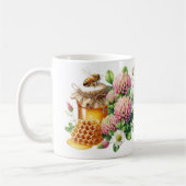 Tasse abeille pot de miel et fleur de trèfle (Gauche)