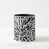 Tasse Abstrait moderne sans couture monochrome flo (Centre)
