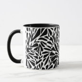 Tasse Abstrait moderne sans couture monochrome flo (Gauche)