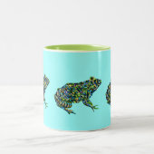 Tasse abstraite colorée de grenouille mugissante (Centre)