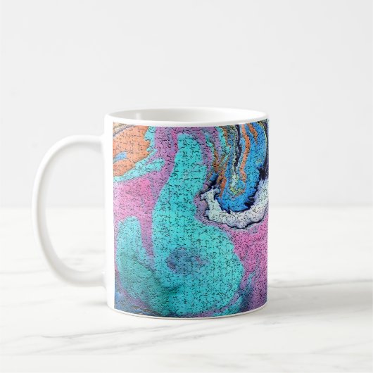 Tasse Abstraite Colorée et Joyeuse (Gauche)