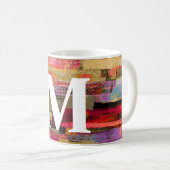 Tasse abstraite couleur monogramme (Devant droit)