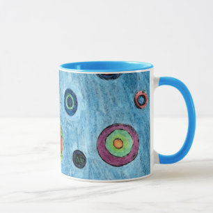 Tasse abstraite d'amusement