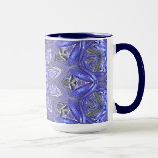 Tasse abstraite de bleu (Droite)
