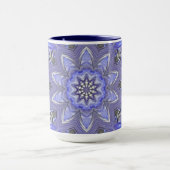 Tasse abstraite de bleu (Centre)