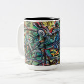 Tasse abstraite de café ou de thé par ValAries (Devant gauche)