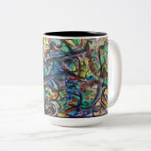 Tasse abstraite de café ou de thé par ValAries (Devant droit)