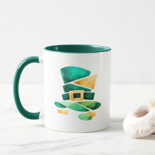 Tasse abstraite de chapeau de lutin de la Saint-Pa