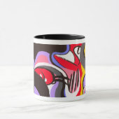 Tasse abstraite de conception (Centre)