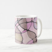 tasse Abstraite de doodle art. (Devant droit)