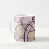 tasse Abstraite de doodle art. (Devant gauche)