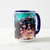 Tasse Abstraite de fleurs de cerisier (Devant droit)