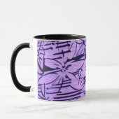 tasse abstraite de pinte de lilas (Gauche)