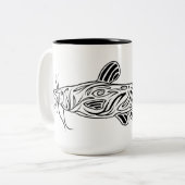 Tasse abstraite de poisson-chat (Devant gauche)