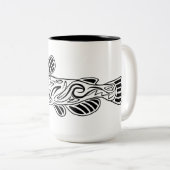 Tasse abstraite de poisson-chat (Devant droit)