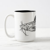 Tasse abstraite de poisson-chat (Gauche)
