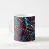 Tasse Abstraite Éclair Tons de Joaillerie Café Mug (Devant gauche)