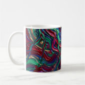 Tasse Abstraite Éclair Tons de Joaillerie Café Mug (Gauche)