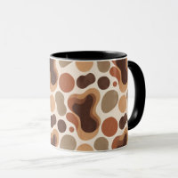 Tasse Abstraite Neutre et Chaude – Motif Organique