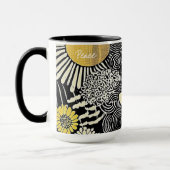 Tasse Abstraite Paix en Fleur (Gauche)