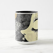 Tasse Abstraite Paix en Fleur (Centre)