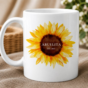 Tasse Abuelita Tournesol Cadeau pour grand-mère