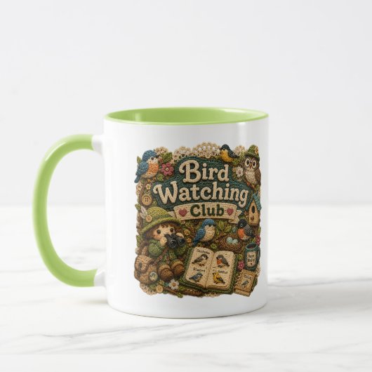 Tasse Accent Club d'Observation des Oiseaux | Cade (Gauche)