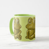 Tasse Accent Illustrée de Grenouille (Devant gauche)