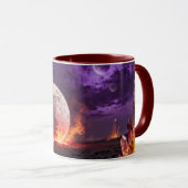 Tasse Accent Lune Brûlante Apocalyptique (Devant droit)