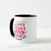 Tasse Accent Noir Motivation Nouvelles Idées Créat (Devant gauche)