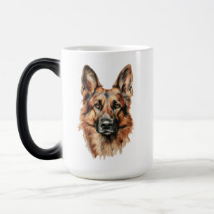 Tasse accent noir portrait de Berger Allemand