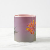 Tasse accent rose Colibri à gorge rubis (Centre)