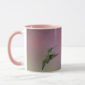 Tasse accent rose Colibri à gorge rubis (Gauche)