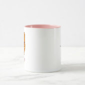 Tasse accentuelle florale papillon orange (Centre)