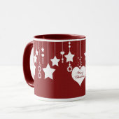 Tasse accrochante de Noël d'étoile (Devant gauche)