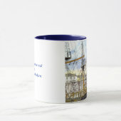Tasse admirée "par bateaux grands" (Centre)